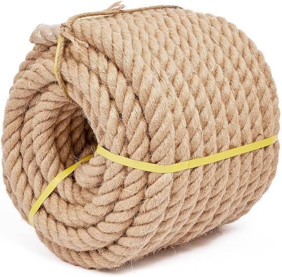 jute rope 16mm thick, for making decorations, swings and  craft uses