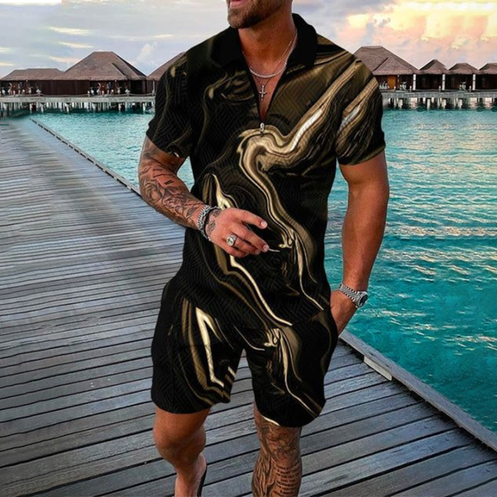 Zipper%20Polo%20Shirt%20Suit%20Shorts%202%20Pcs%20Set%20Holiday%20Summer%20New%20Men%203D%20Printed%20Beach%20Style%20Streetwear%20Casual%20Clothing%20Oversize%20-%20Image%207