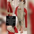 Shirt: organza.front fully emb with adda work.daman full emb.back emb.sleeves emb.back dama  border emb.
Dupatta: organza.emb dupatta with Indian lace apliqued on pallu.
Trouser: slk.
    Organzalm.ka. 