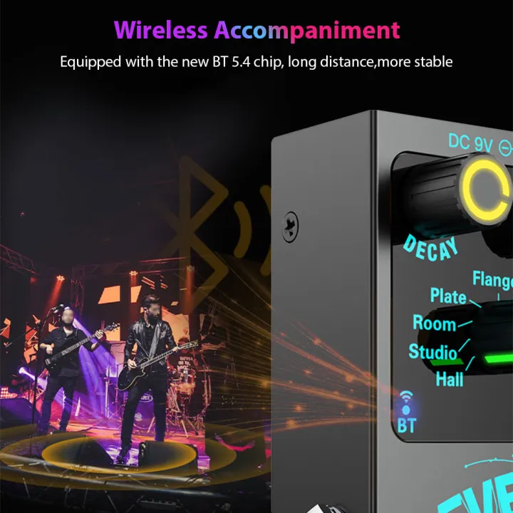 Guitar%20Effects%20Pedal%20Digital%20Reverb%20Guitar%209%20Different%20Reverb%20Guitar%20Effect%20Pedal%20Wireless%20Accompaniment%20DECAY/MIX%20Luminous%20-%20Image%204