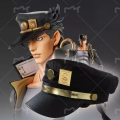 JoJo's Bizarre Adventure Kujo Jotaro Cosplay Cap Unisex Adult Metal Badge Hat Prop. 