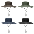 New Sun Protection Fishing Hat Summer Breathable Mesh Camping Hiking Caps Anti-UV Sun Hat Mountaineering Caps Men's Panama Hat.