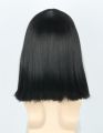 Unisex Black Wig with Bangs Short Straight Halloween Cosplay Costume Party Wigs Lord Farquaad wig. 