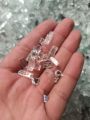 transparent fireglass for resin art  |500 gm crushed glass for  geode resin art work | medium size crystal clear glass chunks for epoxy resin. 