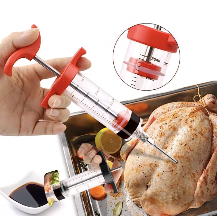 Steak Injection BBQ Broast Meat Chiken Marinade Injector ,Flavor Seasoning Injector ...