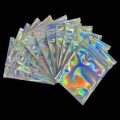 100pcs Smell Proof Bags Mylar Holographic Resealable Bags Foil Pouch Ziplock Bags for Party Favor Food Storage Jewelry Packaging.