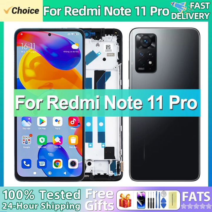 6.67'' OLED For Xiaomi Redmi Note 11 Pro LCD Display Screen Touch Panel ...