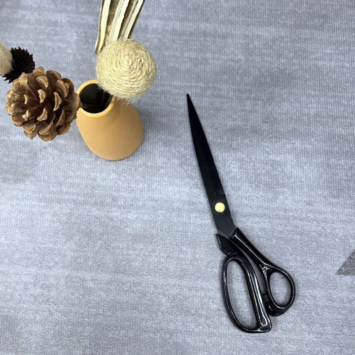 10inch%20Stainless%20Steel%20Black%20Blade%20Rust%20Proof%20Household%20Sewing%20Scissors%20Art%20Scissors%20Fabric%20Cutting%20Scissors%20Tailor%20Scissors%20-%20Image%202