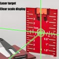 Laser Target Magnetic Floor Target Plate with Bracket, Standard Accessory suitable for Beam Laser Level, Enhanced Laser Line. 