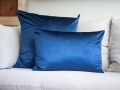 2 Piece Soft Velvet-Touch Filled Cushion Set-Rectangular and Square Velvet Cushions for Sofa/Bedroom/Car. 