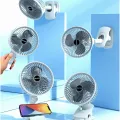 Usb Type-C Rechargeable, Clip-On, Stand-Alone, Plug-In Mini Fan Table Clip Fan Multi-Functional Handheld Fan Wall-Mounted Portable Fan. 