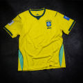Brazil FIFA World Cup Jersey – Classic Yellow Football Fan Kit (A+ Grade Fabric). 