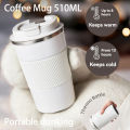 380/510ML Stainless Steel Car Thermal Cup Coffee Cup for Outdoor Sports Cold and Heat Thermal Mug Tumbler Insulated Flask Water.