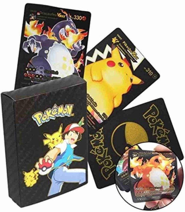 Pokemon Black Foil Card Set - 55 Pcs