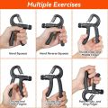 Hand Grip Strengthener, Adjustable Resistance 5 – 60kg, Non-slip Hand Gripper, with Stainless Steel Spring for Strong Wrists, Fingers, & Hands. 