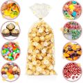 50Pcs Daisy Flower Candy Bags Transparent Cookie Biscuit Baking Packaging Bag Wedding Birthday Party Gifts Wrapping Supplies.
