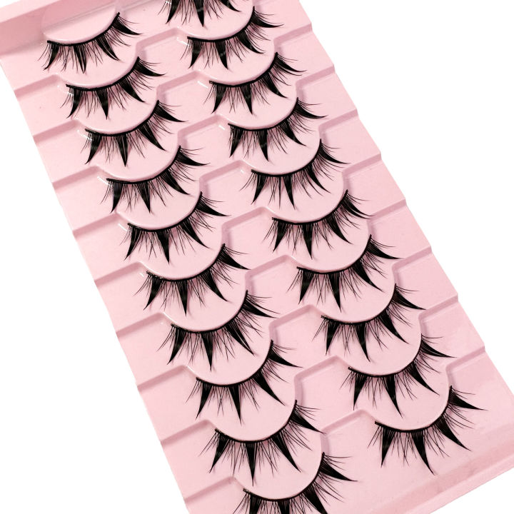 Eyelashes%2010%20Pairs%20Mange%20Lashes%203D%20Cat%20Eye%20Lashes%20Faux%20Mink%20Lashes%20Natural%20Fluffy%20False%20Eyelashes%20Wispy%20Makeup%20Tools%20-%20Image%206