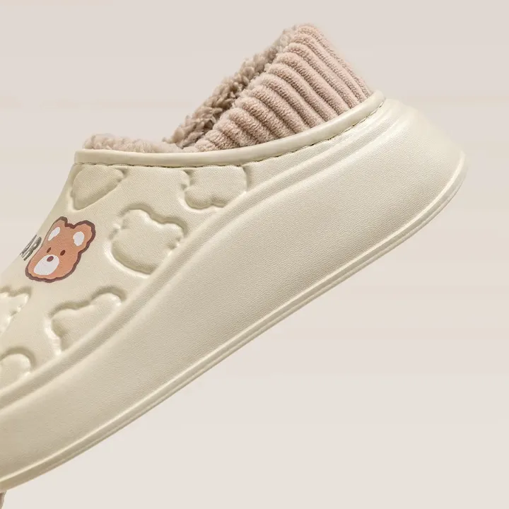 TZLDN%20Womens%20Mens%20House%20Waterproof%20Fanshion%20Bear%20Slippers%20Slip%20on%20Snow%20Winter%20Warm%20Fully%20Fur%20Lined%20Slippers%20Indoor%20Outdoor%20Shoes%20-%20Image%203