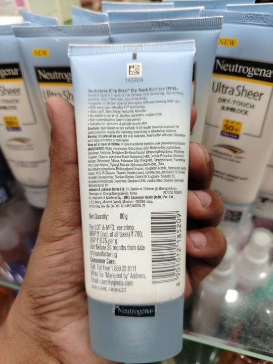 Neutrogena%20Ultra%20Sheer%20Dry%20Touch%20Sunblock%20with%20SPF%2050+%20PA%20++++%2080gm%20Original%20India%20-%20Image%202
