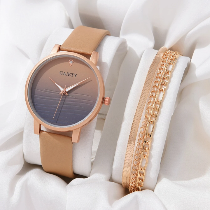 GAIETY Elegant Simplicity Ladies Dress Wristwatches Women Fashion Watches Luxury Casual Gradient