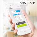 Weight scale Bluetooth with Body Mass Weight Indicator in Mobile app & Indoor temperature with smart record maker. 