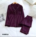 Plain Silk Night Dress For Girl/Silk Night Suit For Women/Girls/Silk Sleepwear For Women/Silk Nightwear for women pjs for women. 