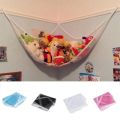 Durable large plush toy hanging net for corner toy storage in bedrooms, homes and dorms. 