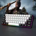 60% wired gaming keyboard, RGB backlight ultra compact mini keyboard, waterproof small compact 61 key keyboard for pc/Mac gamers. 