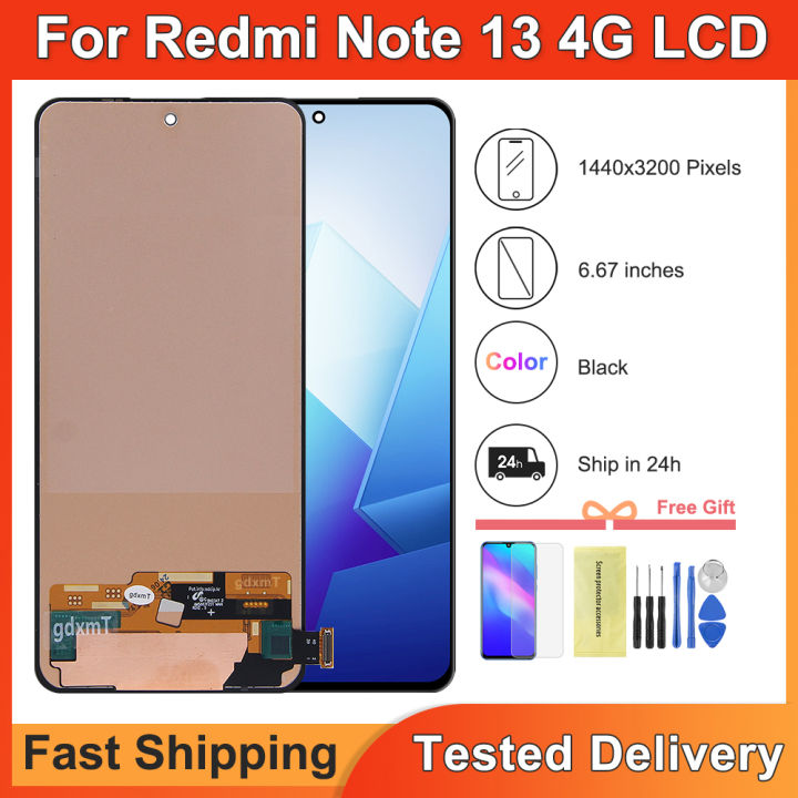 6.67'' Screen for Xiaomi Redmi Note 13 4G 23129RAA4G 23124RA7EO Lcd ...