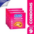 Durex pleasure me Condom - 9 pcs Box (Made In India.