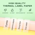Marklife Transparent Thermal Label Tape for Bluetooth Label Printer 12*40mm Selfadhesive Wateroof for Home/Storage/Office/School. 