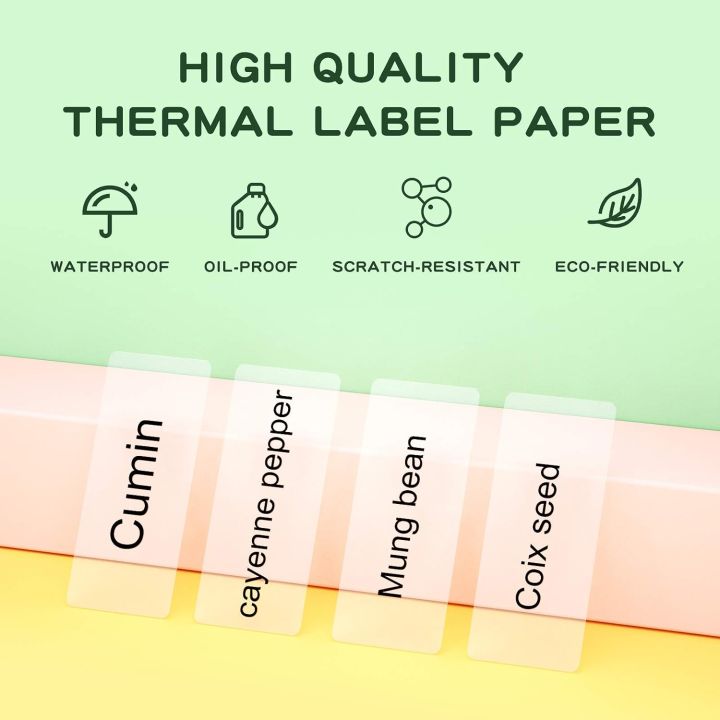 Marklife%20Transparent%20Thermal%20Label%20Tape%20for%20Bluetooth%20Label%20Printer%2012*40mm%20Selfadhesive%20Wateroof%20for%20Home/Storage/Office/School%20-%20Image%202