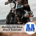 Motorcycle Rear Shock Extender 2pcs Motorcycle Front Shock Riser With Screw Front Shock Riser Height Extension Absorber Metal.