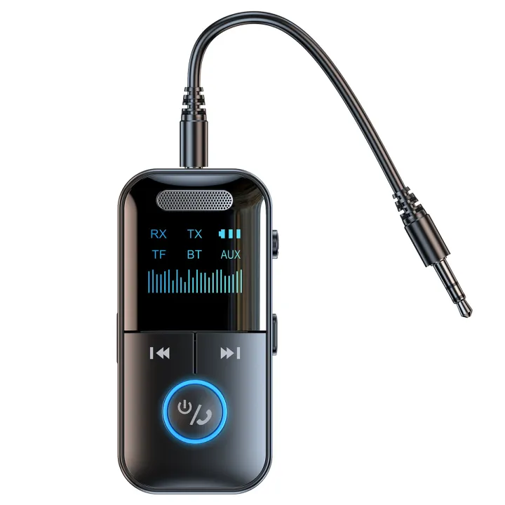 Bluetooth%205.4%20Receiver%20Transmitter%203.5mm%20AUX%20Audio%20Receiver%20Support%20TF%20Card%20Wireless%20Audio%20Adapter%20With%20Mic%20LED%20Digital%20Display%20-%20Image%207