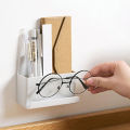 Wall Mounted Organizer Storage Box Remote Control Air Conditioner Storage Case Mobile Phone Plug Holder Stand Container Rack New.