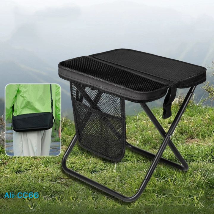 【C】Foldable Backpack Stool Portable Folding Stool With Carry Bag Lightweight Mini Easy Carry Outdoor Chair For Travel For Travel