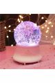 New Couple Music Box Light Crystal Ball Automatic Floating Snowy Glass Ball Music Box  Valentine's Day Gift Full House Pink. 