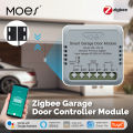 MOES Tuya Zigbee Garage Door Controller Module, Smart App Remote Garage Door Opener, Works with Alexa & Home.