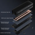 COOLLEO M.2 2280 SSD Heat sink with 14.8W/MK Thermal Pad 2 Heat Pipes Solid State Drive Radiator For M.2 NVMe 2280 SSD Cooler. 