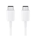 Samsung Original 25W PD C TO Type C Fast Charging Cable Dual Usb Type C Wire Line For Galaxy S21 Ultra S20 Plus S20FE Note 20 Ultra 10, A70, A80,A71,A72,A73,A51,A52,A53,A31,A32,A33,A04 ,A02s. 
