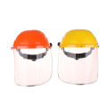 Transparent Full Face Shield Safety PC Head-mounted Eye Screen Hat Eye Protection Face Mask Motorcycle Face Mask Equipments. 