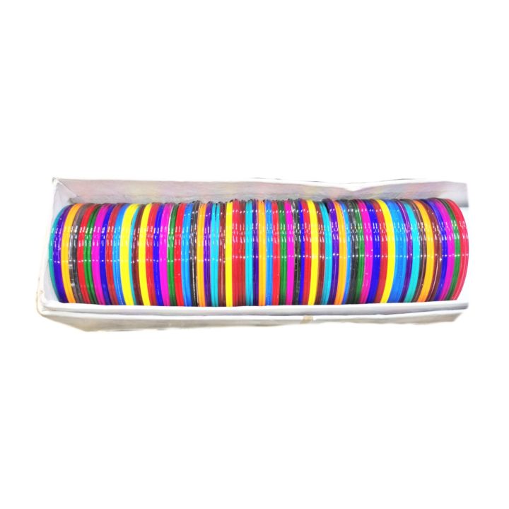 144PCs%20Thin%20Multi%20Color%20Plastic%20Bangles%20(2.4/Medium)%20-%20144%20Bangles%20-%20Image%204