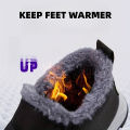 Women's Fleece Lined Snow Boots, Winter Warm Waterproof Slip On Ankle Boots, Thermal Outdoor Short Boots. 