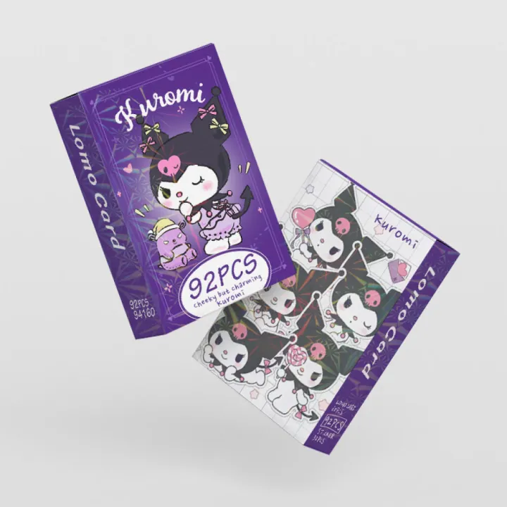 92pcs%20Sanrio%20Kuromi%20Cards%20Kawaii%20Kuromi%20Collectible%20Card%20High%20Definition%20Collectible%20Card%20%20Card%20Double-sided%20LOMO%20Card%20-%20Image%204