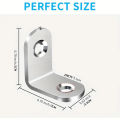 40pcs L Bracket Corner Bracket Set,Metal L Brackets For Shelves Wood Furniture Cabinets Chairs Drawers.