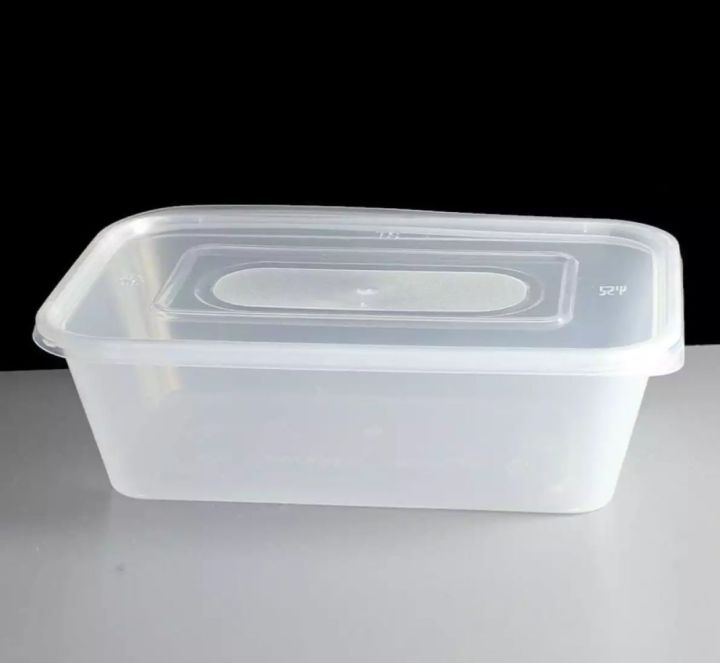 Plastic Food Container Microwave Safe (750ml) 10 Boxes