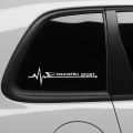 Mira Side Door Sticker for Car 2 Piece in Black Color.. 