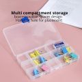 1pc Transparent 15 Grid Adjustable Plastic Jewelry Boxes Plastic Craft Organizer Storage Beads Boxes Packaging Medicine Box. 