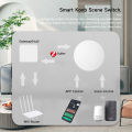 Tuya ZigBee Smart Wireless Button Scene Switch Smart Life App Remote Control For  Alexa Wait Voice Assistant Home Office. 