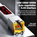 AMPCOM 1.25G SFP-T to RJ45 1000BASE-T SFP Transceiver, Ethernet Copper SFP Module for Cisco Mikrotik Fortinet Netgear and More.